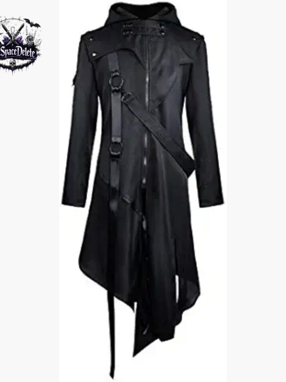 Victorian Steampunk Tailcoat Jacket, Polyester, X-Large, Halloween Cosplay